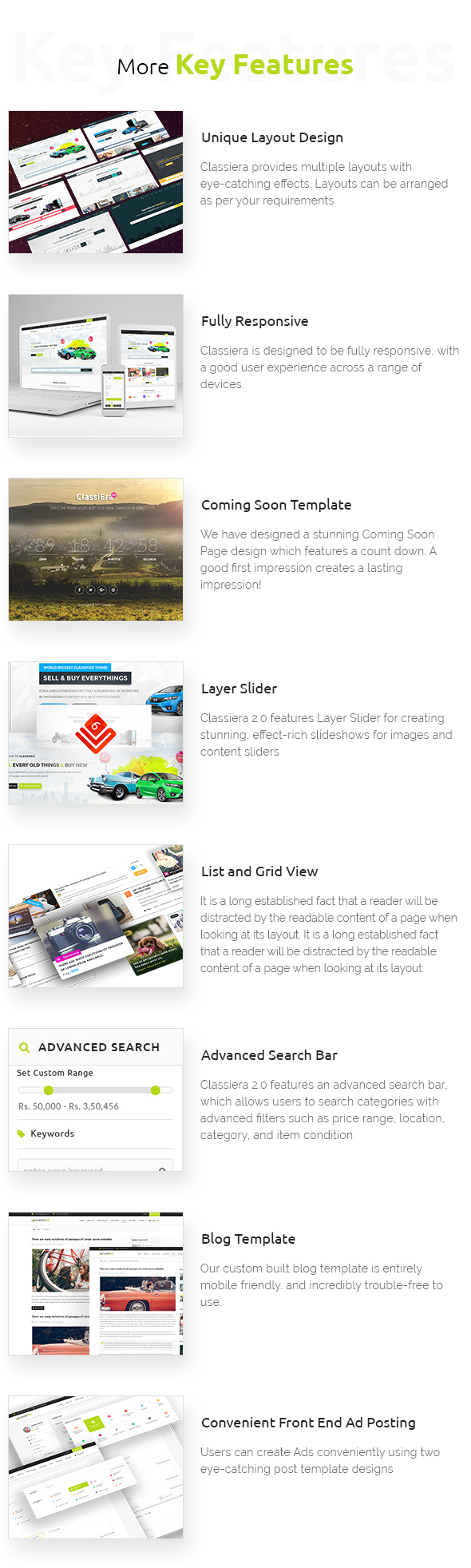 retina ready classified theme