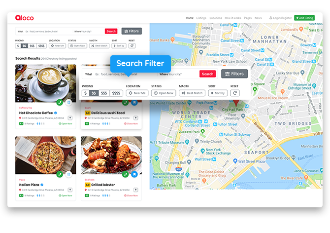 Loco Google Maps integration