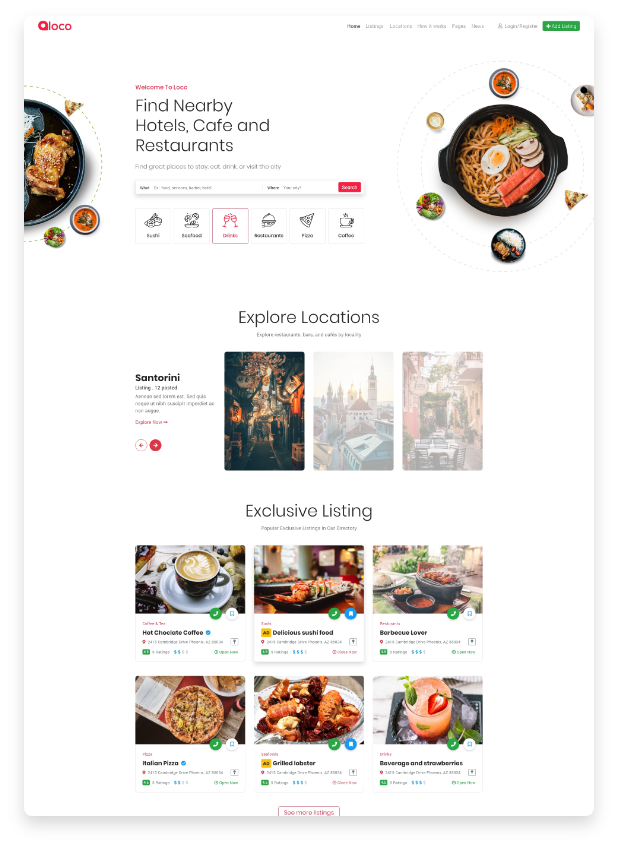 Loco food directory