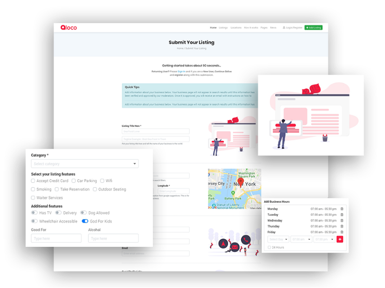 Loco listing submission form