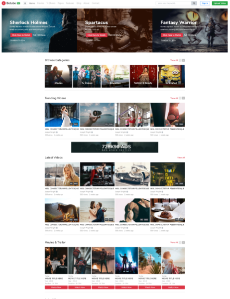 boxed light video theme