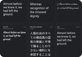 Google Fonts
